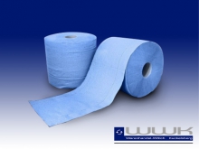 Putzrollen blau 3-lagig